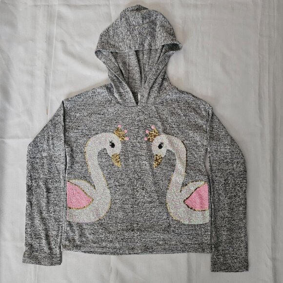 Member's Mark Kids Light Gray Heather My Favorite Cozy Hoodie Sweater Size 7/8 - Picture 3 of 9